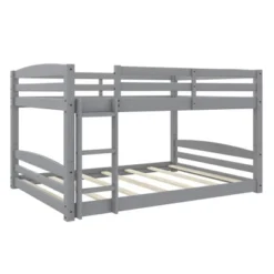Full Over Full Alaina Floor Wood Bunk Bed - Room & Joy -Roommates Store GUEST e1a84174 e704 46f7 8e29 4c1f2eade9b0