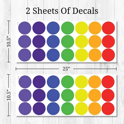 Primary Polka Dots Wall Decor - Decalcomania 4 Primary Polka Dots Wall Decor - Decalcomania - Image 2