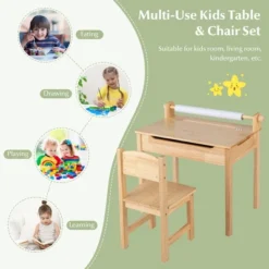 Costway Toddler Multi Activity Table With Chair Kids Art & Crafts Table With Paper Roll Holder 16 Costway Toddler Multi Activity Table With Chair Kids Art & Crafts Table With Paper Roll Holder -Roommates Store GUEST e2e37a58 b888 4644 b571 ebb94a9f9fff