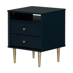 Dylane 2-Drawer Nightstand Navy - South Shore 20 Dylane 2-Drawer Nightstand Navy - South Shore -Roommates Store GUEST e5f7f51a 715f 44df b62e c240e99d2b1a