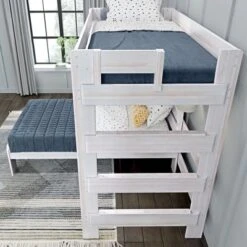 Max & Lily Farmhouse Twin Over Twin L-Shaped Bunk Bed With Desk 9 Max & Lily Farmhouse Twin Over Twin L-Shaped Bunk Bed With Desk -Roommates Store GUEST e70b65af c26b 4f38 9784 6230177f4923