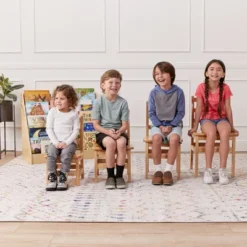 ECR4Kids Three Rung Ladderback Chair, Classroom Seating, Natural, 2-Pack -Roommates Store GUEST e7acf442 b3b3 4b2b b452 efc57b77a2e7