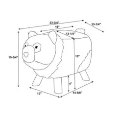 Ming Ming Panda Bear Stool White/Black - Powell -Roommates Store GUEST e9c465d2 b113 40be a92a 2421d23c7237