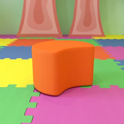 Flash Furniture Soft Seating Flexible Moon For Classrooms And Daycares - 12" Seat Height 3 Flash Furniture Soft Seating Flexible Moon For Classrooms And Daycares - 12" Seat Height