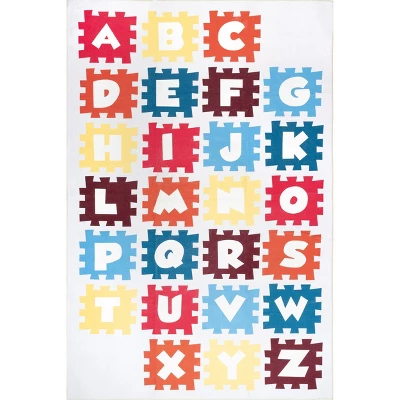 NuLOOM Peri Machine Washable Kids Alphabet Nursery Or Playroom Area Rug 9 NuLOOM Peri Machine Washable Kids Alphabet Nursery Or Playroom Area Rug - Image 7