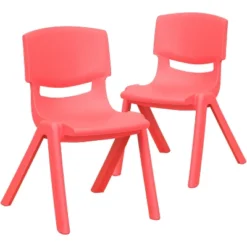 Flash Furniture 2 Pack Plastic Stackable School Chair With 12" Seat Height -Roommates Store GUEST f5000bf2 2750 463c 92cc 1df9d2c02d5b