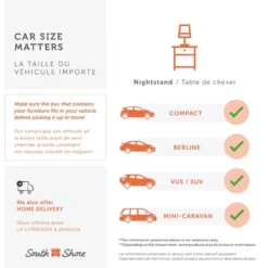 Navali 1-Drawer Nightstand Blueberry - South Shore -Roommates Store GUEST f6423f43 2ffe 4f34 95b9 ca5103577691