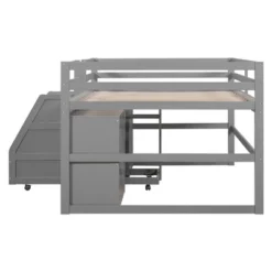 Full Size Functional Loft Bed With Cabinets And Drawers, Hanging Clothes At The Back Of The Staircase-ModernLuxe 17 Full Size Functional Loft Bed With Cabinets And Drawers, Hanging Clothes At The Back Of The Staircase-ModernLuxe -Roommates Store GUEST f74ba44d f197 4ba1 a694 92528a197d08