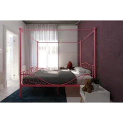 Full Clara Metal Bed Pink - Room & Joy -Roommates Store GUEST f907a82c 9a89 45c0 b176 ec1f9172e189