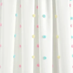 42"x84" Kids' Rainbow Tufted Dot Single Window Curtain Panel - Lush Décor -Roommates Store GUEST f98e1025 fcac 49bd b62b e52d80fd03f9
