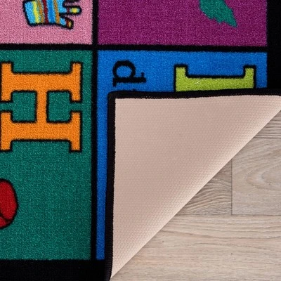 World Rug Gallery Kids Educational Learning Alphabet Non Slip Area Rug 5 World Rug Gallery Kids Educational Learning Alphabet Non Slip Area Rug - Image 3
