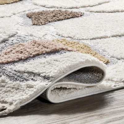 Zende Colorful Stones Kids Tassel Area Rug 5 Zende Colorful Stones Kids Tassel Area Rug - Image 3