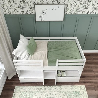 Max & Lily Farmhouse Low Loft With 2 Drawers 7 Max & Lily Farmhouse Low Loft With 2 Drawers - Image 5