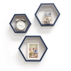 8" X 10" X 12" Set Of 3 Hexagon Shelves For Kids' Room - InPlace -Roommates Store GUEST fcce3681 4fcf 4789 98f1 3500dbba66cb