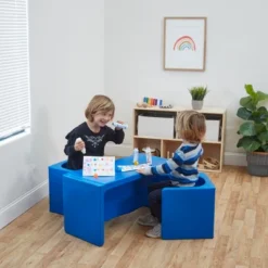 ECR4Kids Tri-Me Table & Chairs, Chair Set -Roommates Store GUEST fd87c884 4e56 4e1e 9684 fec6a621a363
