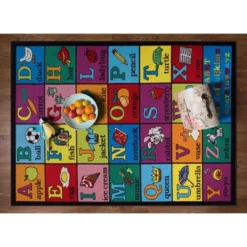 World Rug Gallery Kids Educational Learning Alphabet Non Slip Area Rug 13 World Rug Gallery Kids Educational Learning Alphabet Non Slip Area Rug -Roommates Store GUEST fdb7cdd4 ed4a 4aa6 9152 a41f7761c26d