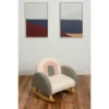 Upholstered Rocking Chair White/Pink/Gray - Gift Mark 1 Upholstered Rocking Chair White/Pink/Gray - Gift Mark -Roommates Store GUEST feb8946f 19b4 41a7 8534 625eee5d1d2b