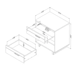 Fynn Nightstand With Cord Catcher - South Shore 19 Fynn Nightstand With Cord Catcher - South Shore -Roommates Store GUEST ff517ddc e2cc 4549 b356 50673a6df909