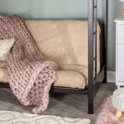 Twin Over Futon Analise Metal Bunk Bed Black - Saracina Home -Roommates Store GUEST ffe84cd1 2ca5 49b4 b5d9 a86751b3e5fc